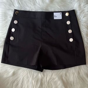 Express High Rise Black Shorts